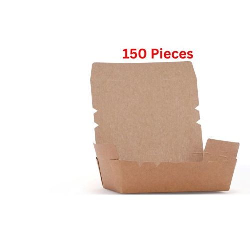 Hotpack 180 Mm Kraft Lunch Box 150 Pieces - KLB180