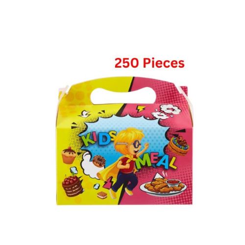 Hotpack Paper Kids Meal Box 250 Pieces - KMB