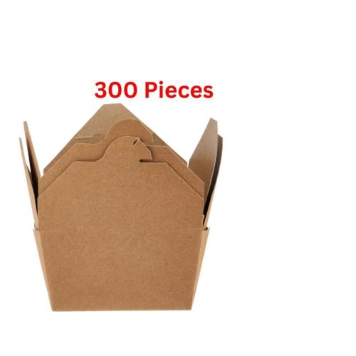 Hotpack 22 Oz Kraft Pe Take Away Box 300 Pieces - KTAB22