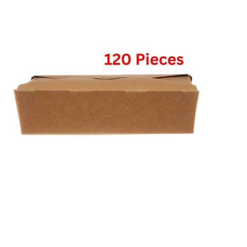 Hotpack 32 Oz Kraft Pe Take Away Box 120 Pieces - KTAB32