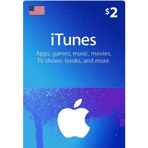 $2 USA Apple iTunes Gift Card (Instant E-mail Delivery)