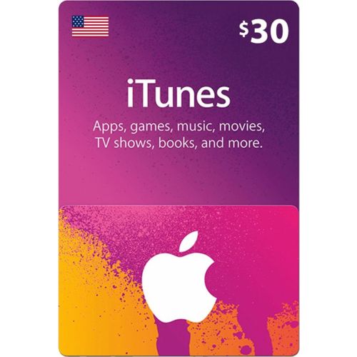 $30 USA Apple iTunes Card (Instant E-mail Delivery)