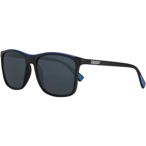 Zippo OB94-02 Square Shape Sunglasses For Unisex, 56 mm Size, Black & Blue - 267000594
