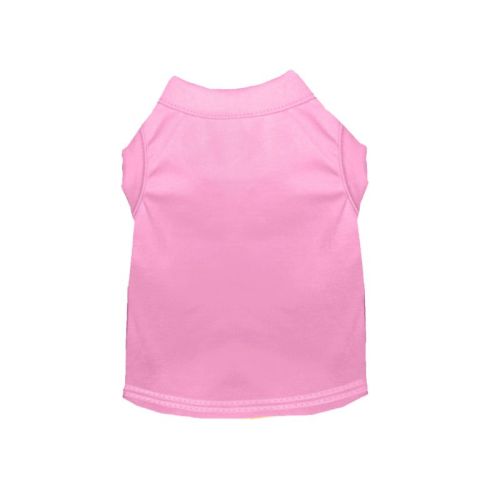 Pets Club Cotton Plain Dog Cloth Summer T-shirt Pink - XL