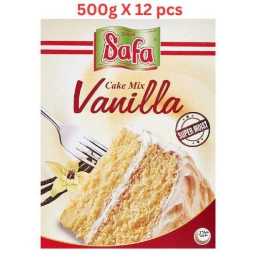 Zahrat Safa Cake Mix Vanila (Pack Of 12 X 500g)