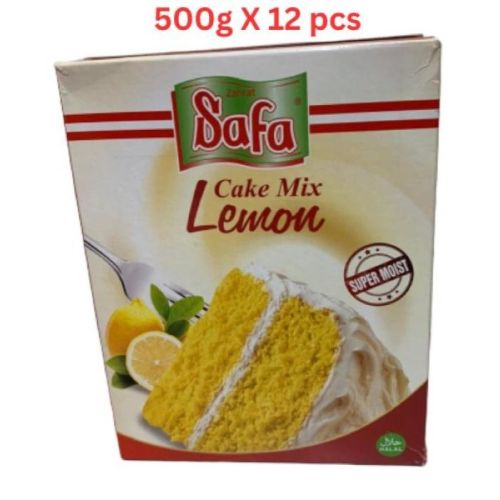 Zahrat Safa Cake Mix Lemon (Pack Of 12 X 500g)