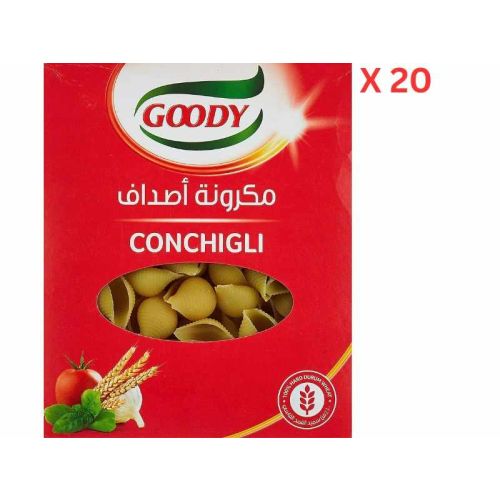 Goody Conchigli Pasta Shape No 18 500 gm Carton of 20 Packs