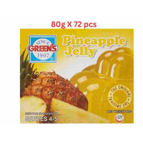 Green's Jelly Pineapple (Pack Of  6 X 12 X 80g)