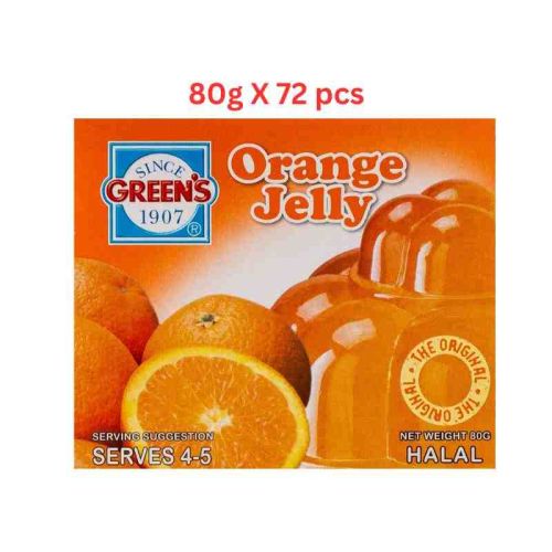 Green's Jelly Orange (Pack Of 6 X 12 X 80g)