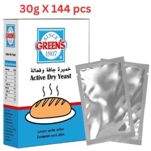 Green's Active Dried Yeast (Pack Of 24 X 6 X 30g) 