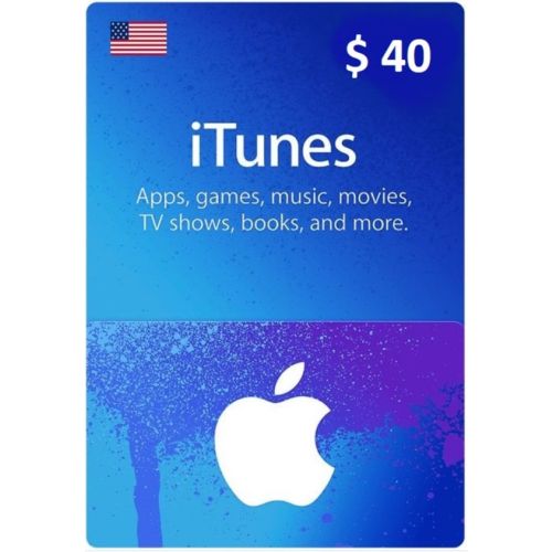 $40 USA Apple iTunes Gift Card (Instant E-mail Delivery)