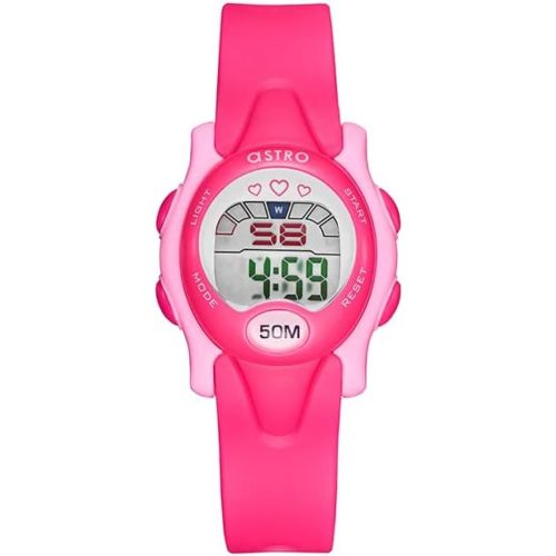 Astro Kids Digital Pink Dial Watch - A23902-PPPP