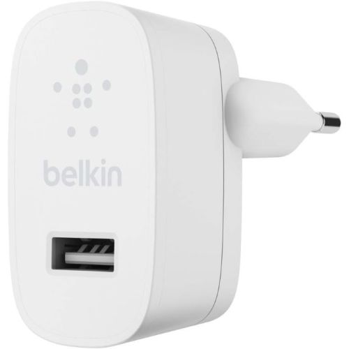 Belkin USB A Wall Charger 12W EU White, WCA002vfWH - BL-AC-A002-2.4A-LTG-WHT