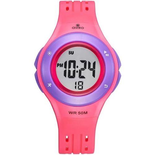 Astro Kids Digital Violet Dial Watch - A23901-PPPV