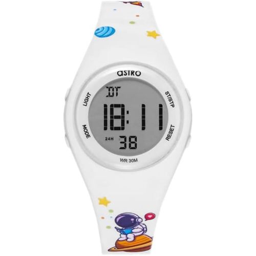 Astro Kids Digital White Dial Watch - A23904-PPWW-AT