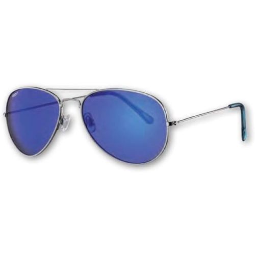 Zippo OB01-12 Pilot Shape Sunglasses For Unisex, 58 mm Size, Silver,Blue - 267000190