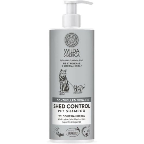 Wilda Siberica. Controlled Organic, Natural & Vegan Shed Control Pet Shampoo, 400 Ml