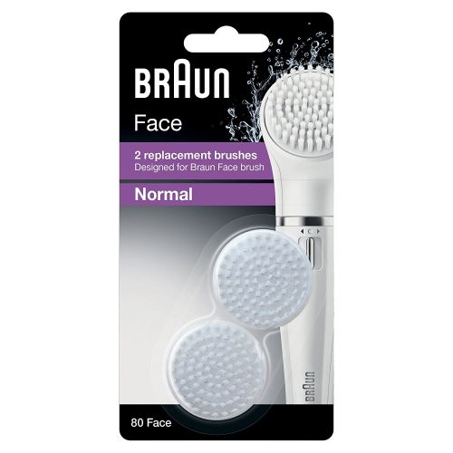 Braun Face Replacement Brush Normal, Facial Cleansers, 2 pieces (SE80 FACE)