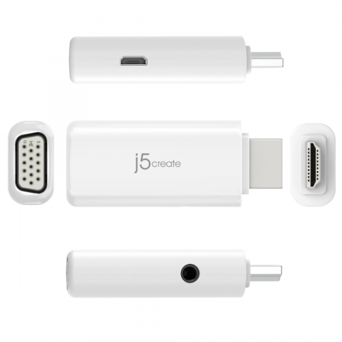 J5 CREATE JDA203 HDMI To VGA Video Adapter With Audio