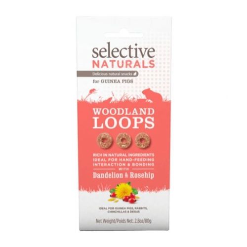 Selective Naturals Woodland Loops for Guinea Pigs 80 Gm