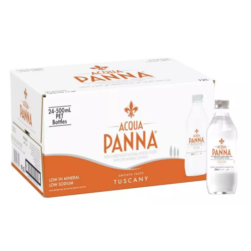 Acqua Panna Mineral Water Plastic Bottles (24x500ML)