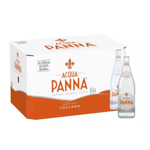 Acqua Panna Mineral Water Glass Bottles (24x500ML)