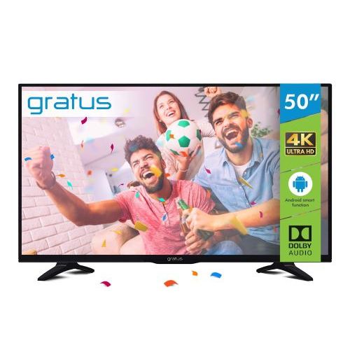 GRATUS 50 Inch UHD LED 4K Smart TV Android Smart 9.0 - GASLED50ACDHD