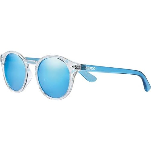 Zippo OB137-03 Round Shape Sunglasses For Men, 50 mm Size, Light Blue - 267000571