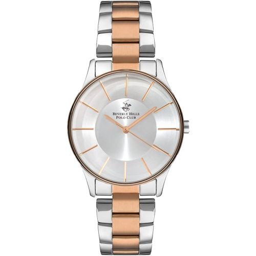 Beverly Hills Polo Club Womens Analog Silver Sunray Dial Watch - BP3286X.530
