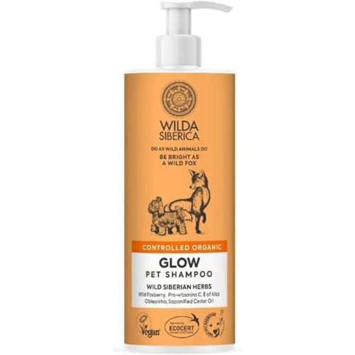 Wilda Siberica. Controlled Organic, Natural & Vegan Glow Pet Shampoo, 400 Ml