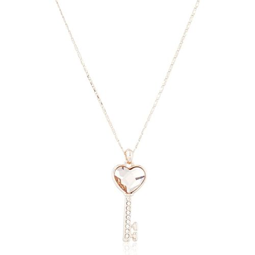 Swarovski Elements Women's 18K Gold Plated Key Necklace [SWR-013]