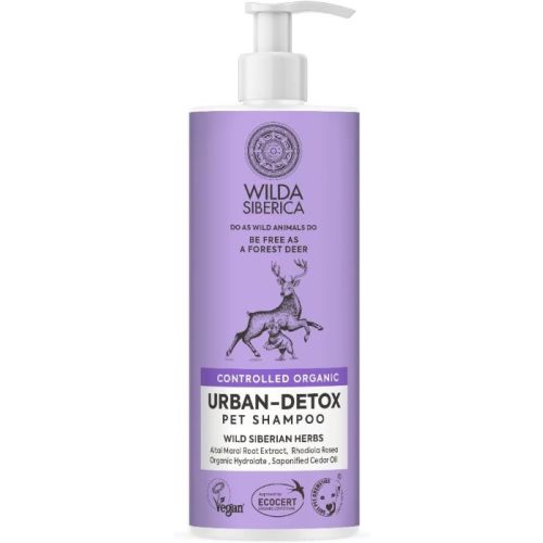 Wilda Siberica. Controlled Organic, Natural & Vegan Urban-Detox Pet Shampoo, 400 Ml