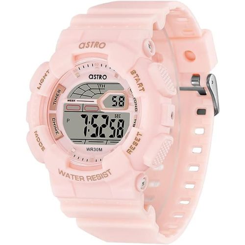 Astro Kids Digital Pink Dial Watch - A22911ppff