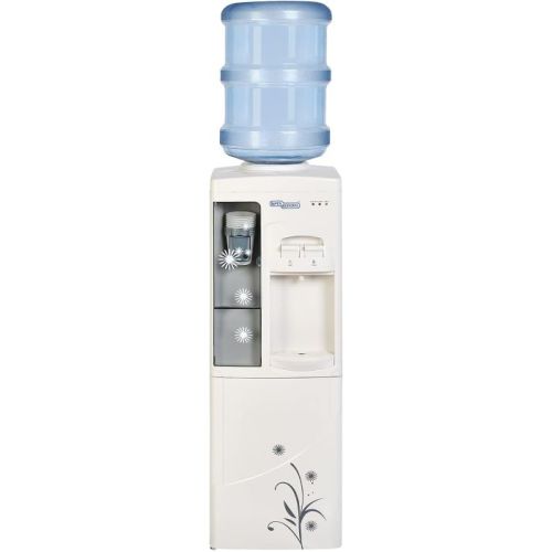Super General Hot and Cold Water Dispenser, Water-Cooler with Cooling Cabinet and Cup-Holder, Instant-Hot-Water, 2 Taps - SGL1191
