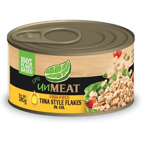 Unmeat Fish Free Tuna Style Flakes In Oil 180Gm Pack Of 12 (UAE Delivery Only)