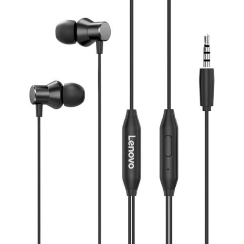 Lenovo HF130 Wired In-Ear Headset Earphone, Black - HF130-Blk
