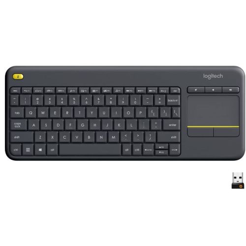 Logitech K400 Plus Wireless Livingroom Keyboard With Touchpad - Black