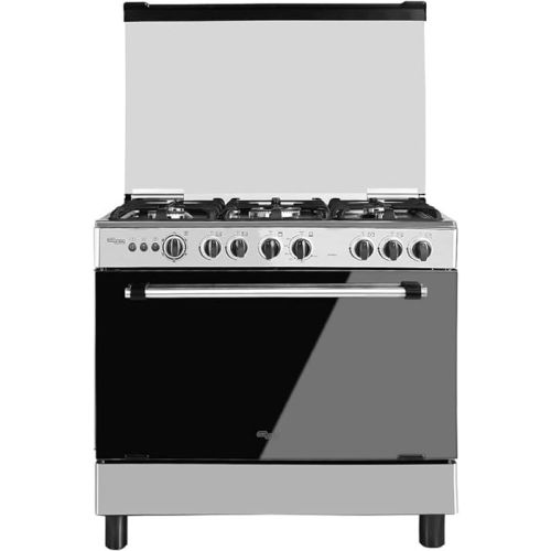 Super General Oven With 5 Gas Cooker, Silver - SGC901FS