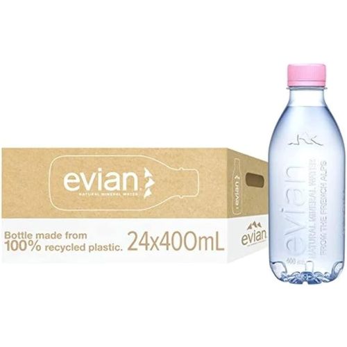 Evian (Recycled Bottle) Natural Mineral Water 400 ml (24pcs)
