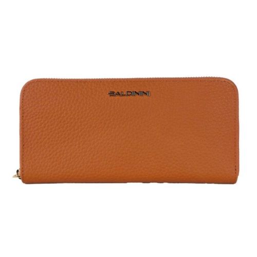 Baldinini Trend Elegant Orange Leather Wallet with Zipper (BA-12280)