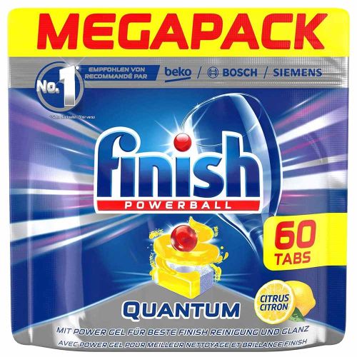 Finish Dishwasher Quantum Max Lemon 60s