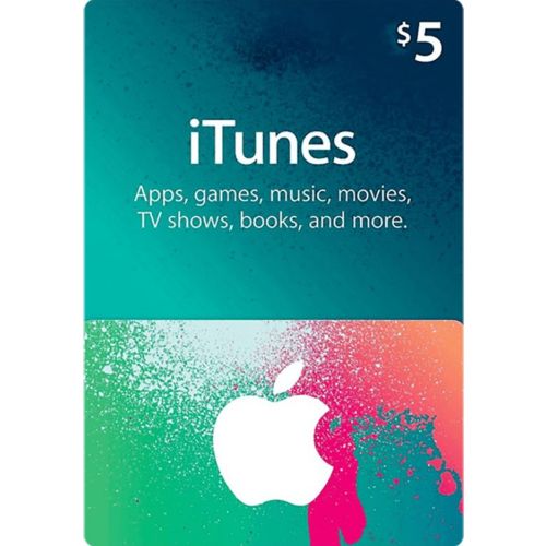 $5 USA Apple iTunes Gift Card (Instant E-mail Delivery)