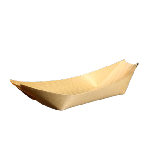 Hotpack | 220 X 115 Mm Disposable Wooden Boat Tray  | 500 Pieces