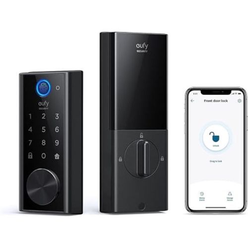 Eufy Security Smart Lock Touch and Wi-Fi, Black - T8520111