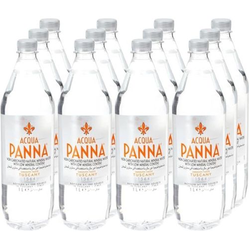 Acqua Panna Mineral Water Plastic Bottles 12 x 1 L