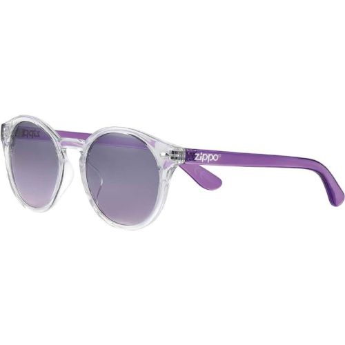 Zippo OB137-09 Round Shape Sunglasses For Men, 50 mm Size, Purple - 267000575