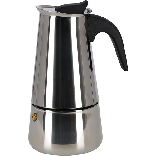 Royalford 4 Cups Stainless Steel Espresso Maker Moka Pot - RF10943