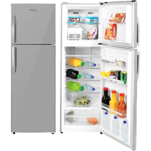 Super General 360 Liters Gross Compact Double Door Refrigerator-Freezer, No-Frost, LED-light, Inox - SGR360I