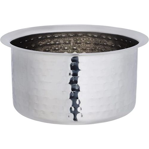 Royalford Hammered Pot, 1.7l Stainless Steel Tope-(Silver)-(RF10760)