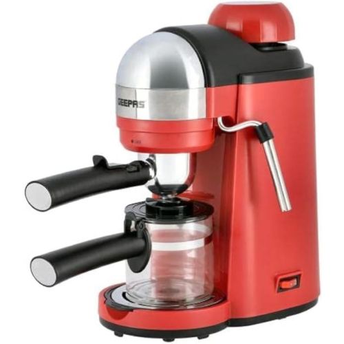 Geepas Espresso Coffee Maker, 0.24 Liter Capacity, Red- GCM41513